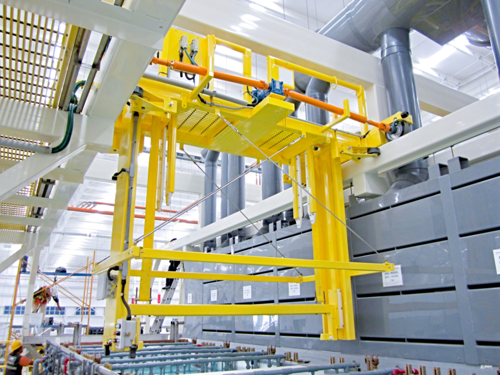 High Speed Automatic Hoists for Plating on Plastic Lines